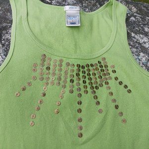 Sequined tank top